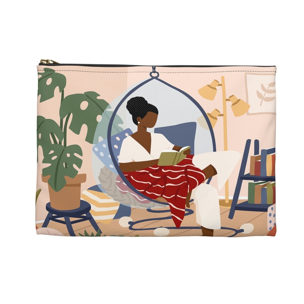 Woman Reading Pouch - The Trini Gee