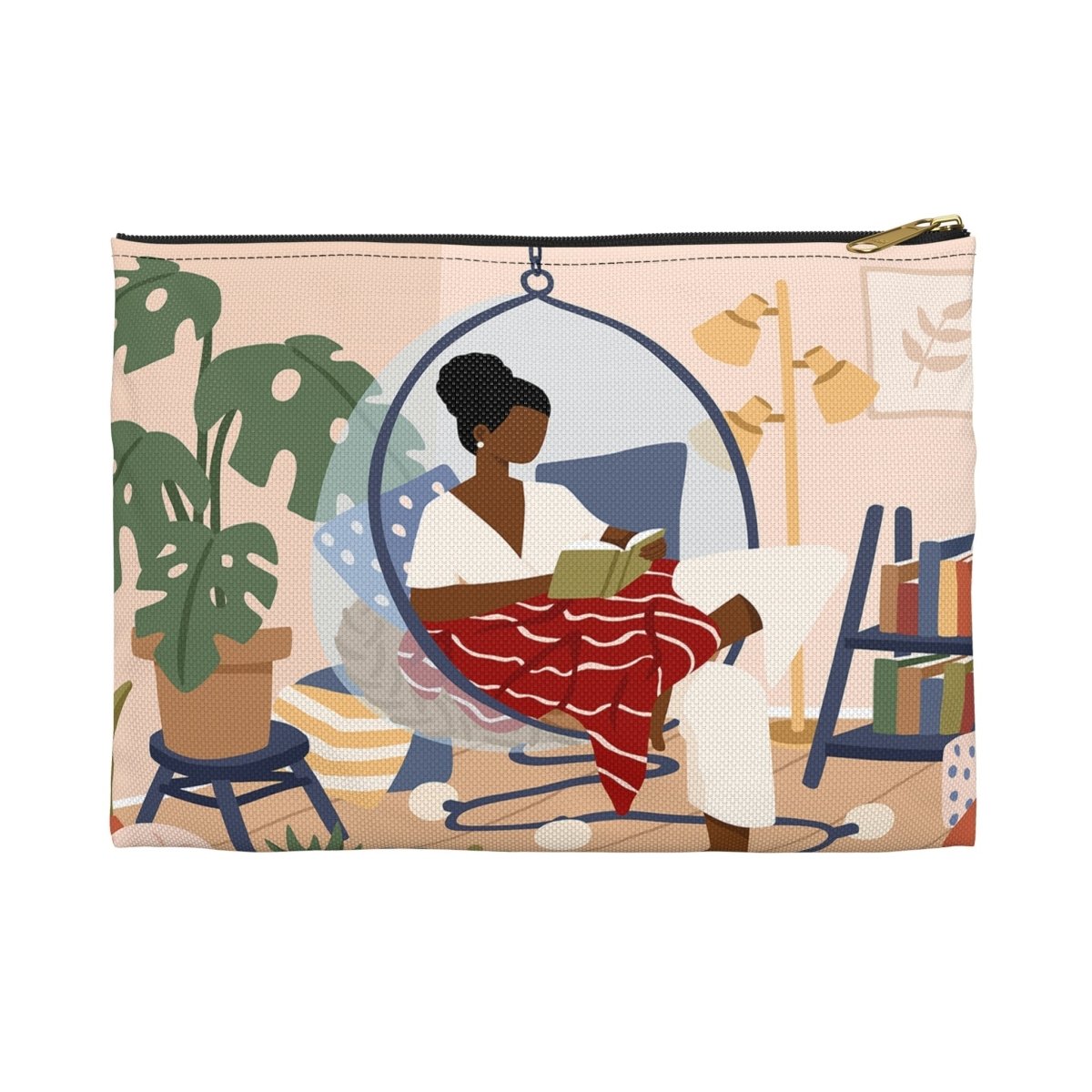 Woman Reading Pouch - The Trini Gee