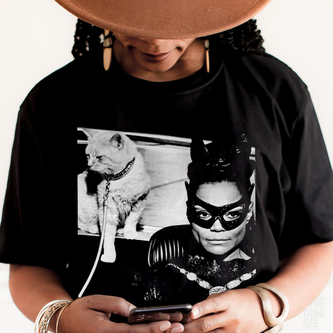 Woman with Cat Shirt - The Trini Gee