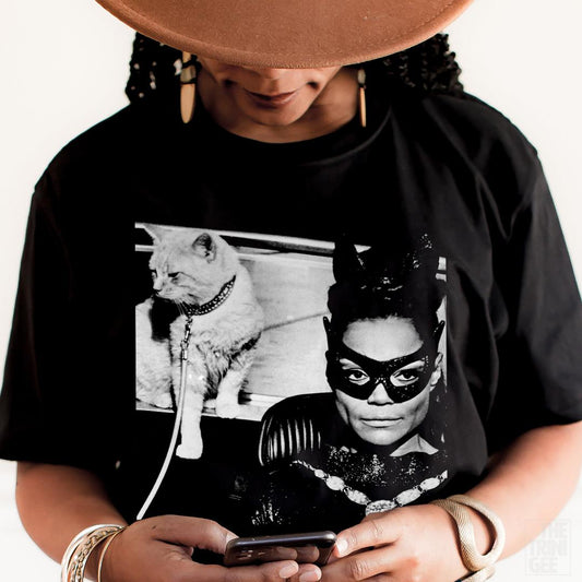 Woman with Cat Shirt - The Trini Gee