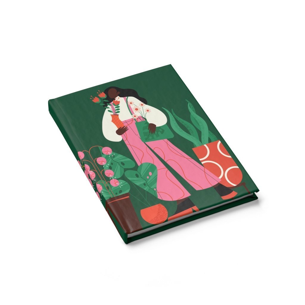 Woman with Flowers Journal - The Trini Gee