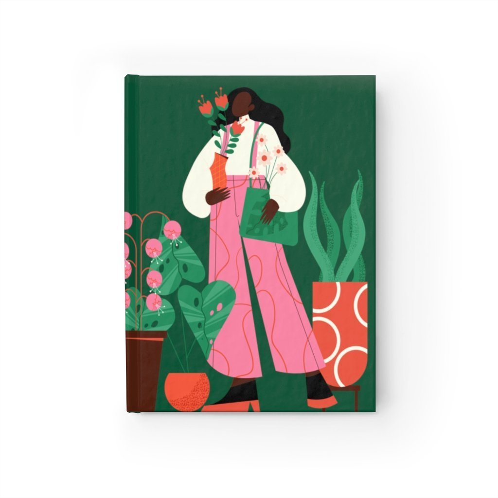 Woman with Flowers Journal - The Trini Gee