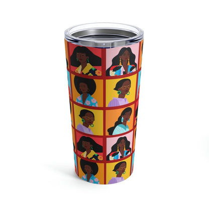 Women Squares 20oz Tumbler - The Trini Gee