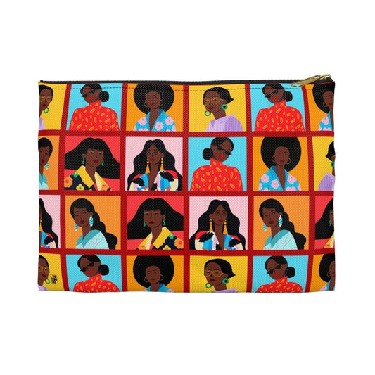 Women Squares Pouch - The Trini Gee