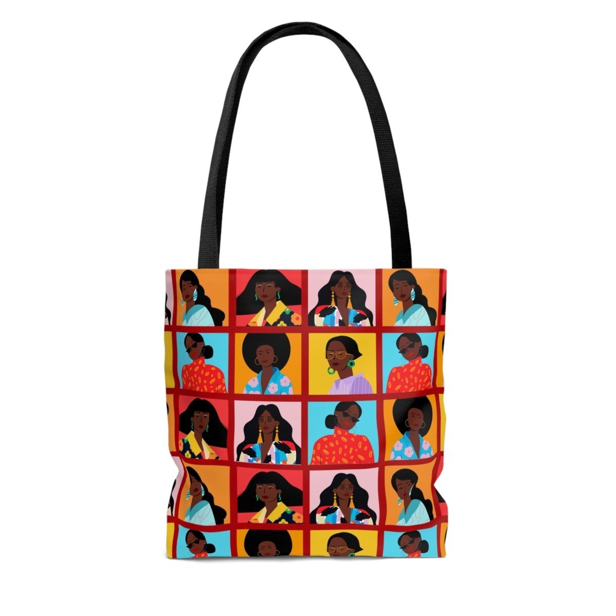 Women Squares Tote Bag - The Trini Gee