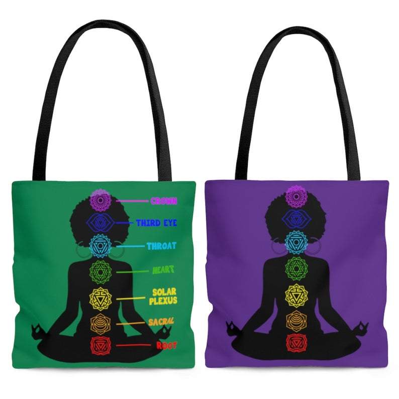 Yoga Chakras Tote Bag - The Trini Gee
